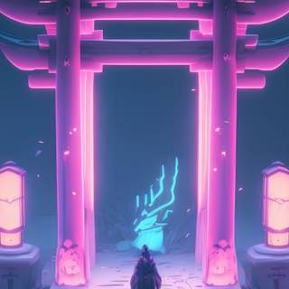 Purple Japanese 4k wallpaper