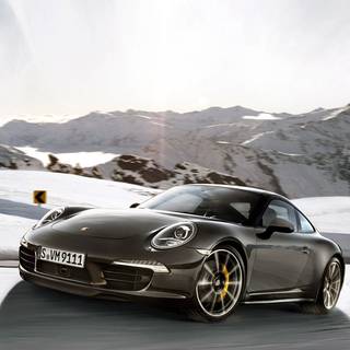 Black Porsche 4k wallpaper