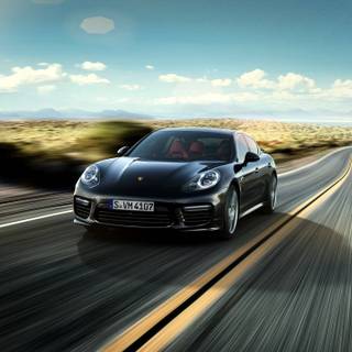 Black Porsche 4k wallpaper