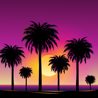 Sunset phone 4k wallpaper