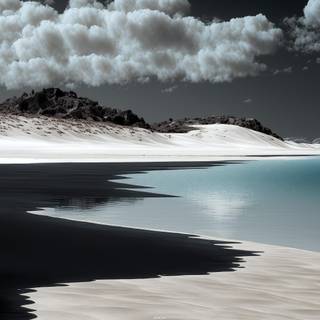 4k black beach wallpaper