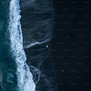 4k black beach wallpaper