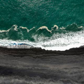 4k black beach wallpaper