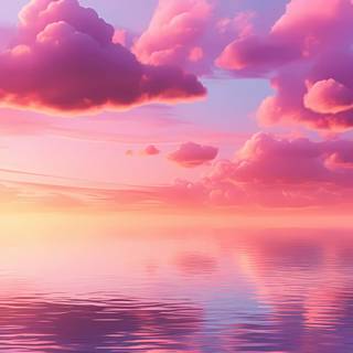 Sunset phone 4k wallpaper