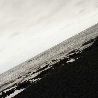 4k black beach wallpaper