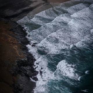 4k black beach wallpaper