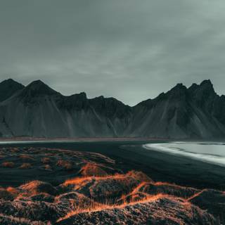 4k black beach wallpaper