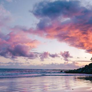 Sunset phone 4k wallpaper