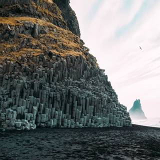 4k black beach wallpaper