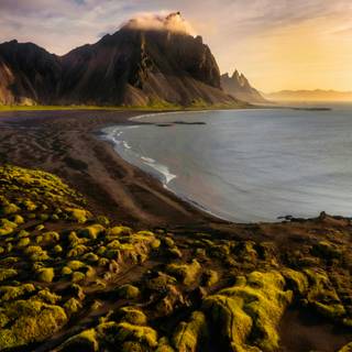 4k black beach wallpaper