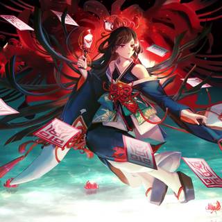 Red Spider Lily 4k wallpaper