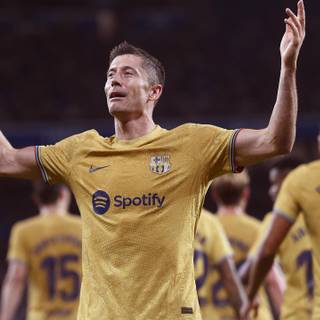 Robert Lewandowski Barcelona 4k wallpaper