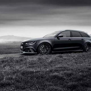Audi RS6 black wallpaper