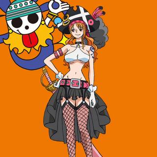 One Piece Nami 4k wallpaper