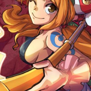 One Piece Nami 4k wallpaper