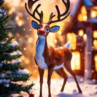Rudolph iPhone wallpaper