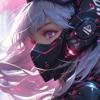 Anime Cyberpunk phone wallpaper