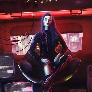 Anime Cyberpunk phone wallpaper