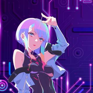 Anime Cyberpunk phone wallpaper