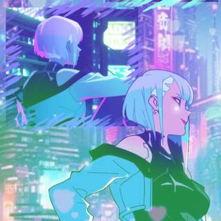 Anime Cyberpunk phone wallpaper