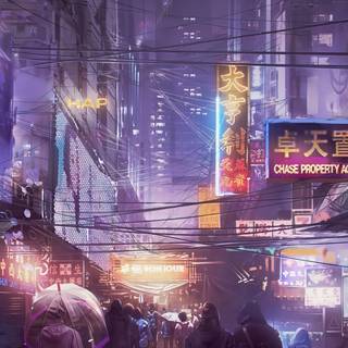 Phone 4k Cyberpunk wallpaper