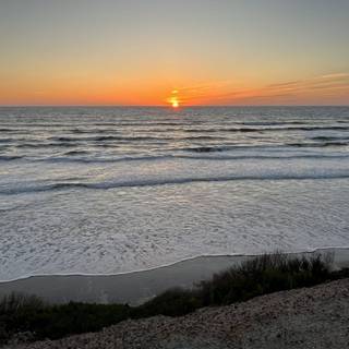 Sunset beach iPhone wallpaper