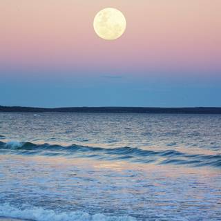 Sunset beach iPhone wallpaper