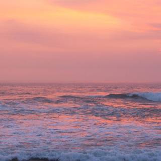 Sunset beach iPhone wallpaper