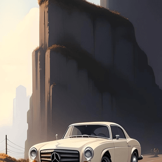 Old Mercedes phone wallpaper