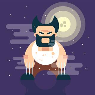 Wolverine vector 4k wallpaper