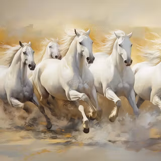 8 horses wallpaper