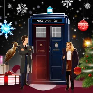 Doctor Who Christmas wallpaper