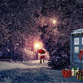 Doctor Who Christmas wallpaper