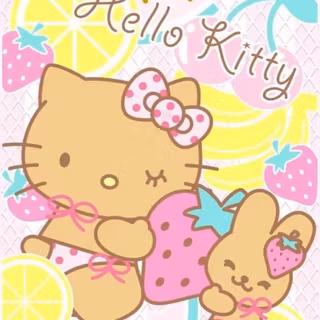 Tan Hello Kitty wallpaper