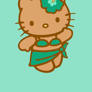 Tan Hello Kitty wallpaper