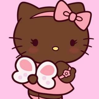 Tan Hello Kitty wallpaper