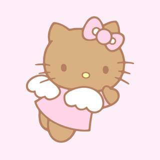 Tan Hello Kitty wallpaper