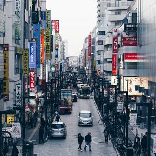 Japanese road wallpaper
