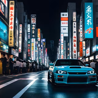 Japanese road wallpaper