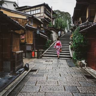 Japanese road wallpaper