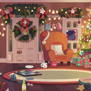 Bluey Christmas wallpaper