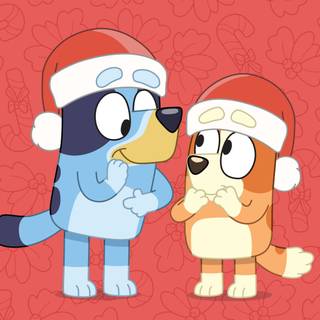 Bluey Christmas wallpaper