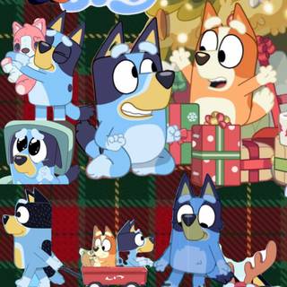 Bluey Christmas wallpaper