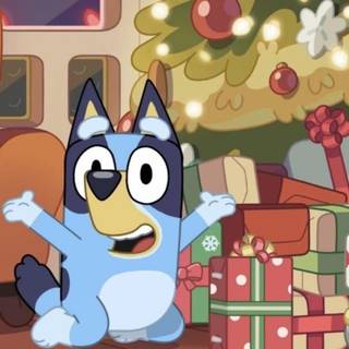 Bluey Christmas wallpaper