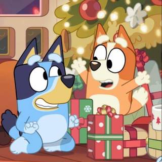 Bluey Christmas wallpaper