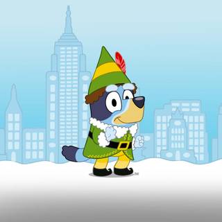 Bluey Christmas wallpaper