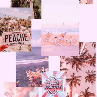 Positive collages wallpaper