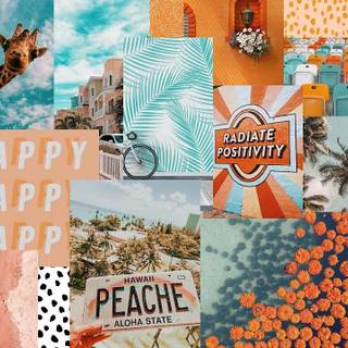 Positive collages wallpaper