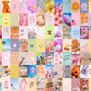 Positive collages wallpaper