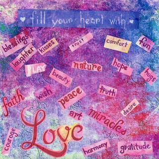 Positive collages wallpaper